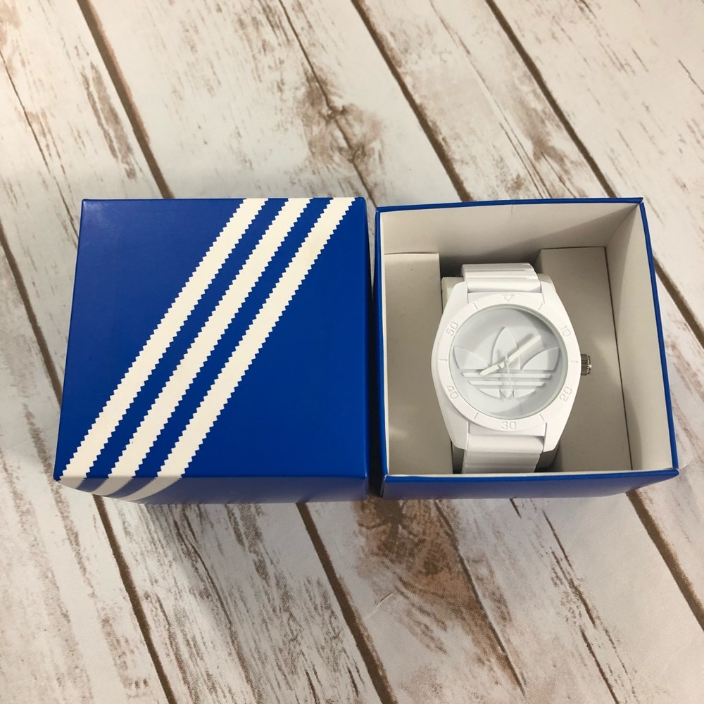 Adidas White Santiago Watch